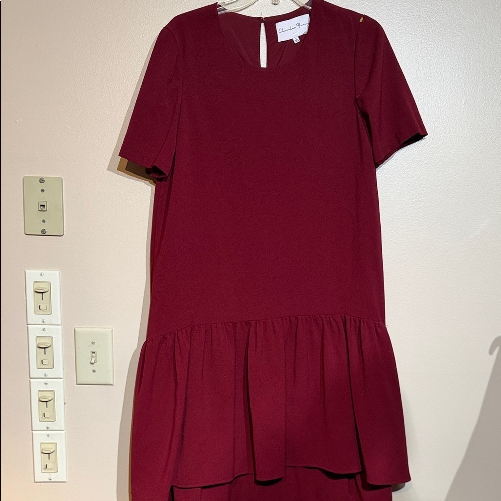 Charles Henry Deep Red Dress